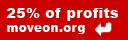 25% of profits go to moveon.org